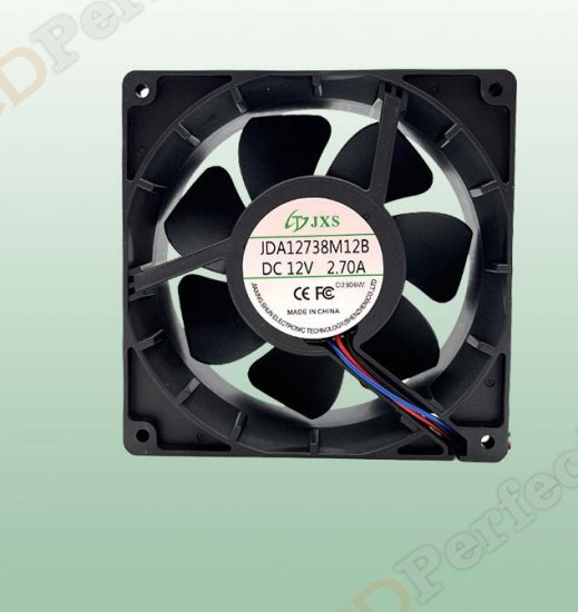 Original JDA12738M12B Cooling Fan DC 12V 32.4W 3-wires JDA12738M12B Fans