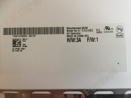 Original B154EW02 V2 AUO Screen Panel 15.4" 1280*800 B154EW02 V2 LCD Display