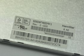 Original HSD070IDW1-G00 HannStar Screen Panel 7.0" 800x480 HSD070IDW1-G00 LCD Display