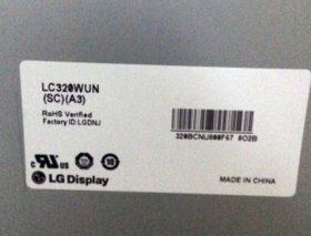 Original LC320WUN-SCA3 LG Screen Panel 31.5 1920*1080 LC320WUN-SCA3 LCD Display