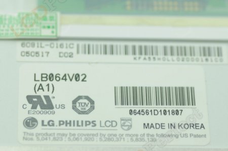 Original 6.4" LG LB064V02-A1 LB064V02 ( LCD Panel LCD Display LB064V02-A1 LCD Screen Panel LCD Display