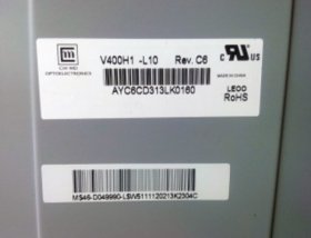 Original V400H1-L10 Innolux Screen Panel 40" 1920*1080 V400H1-L10 LCD Display