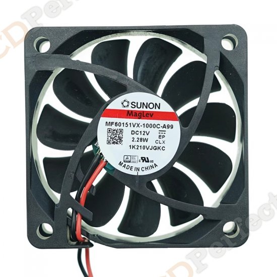 Original SUNON MF60151VX-1000C-A99 Cooling Fan DC 12V 2.28W 2-wires MF60151VX-1000C-A99 Fans