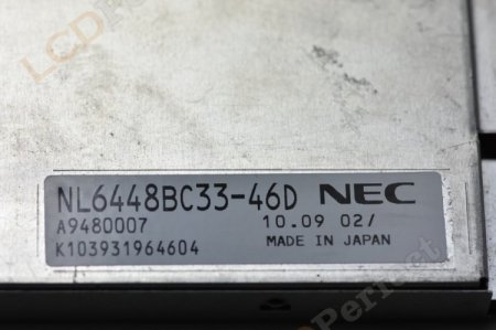 Original NL6448BC33-46D NEC Screen Panel 10.4"800x600 NL6448BC33-46D LCD Display