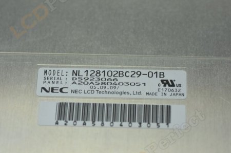 Original NL128102BC29-01B NEC Screen Panel 19" 1280x1024 NL128102BC29-01B LCD Display