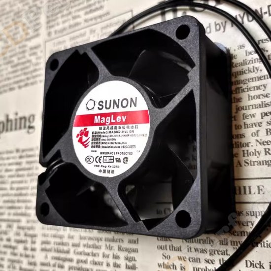 Original SUNON MA2062-HVL.GN Cooling Fan AC 220V 4.1W 2-wires MA2062-HVL.GN Fans