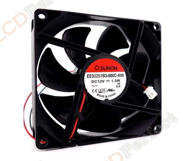 Original SUNON EE92251B3-000C-A99 Cooling Fan DC 12V 1.3W 2-wires EE92251B3-000C-A99 Fans