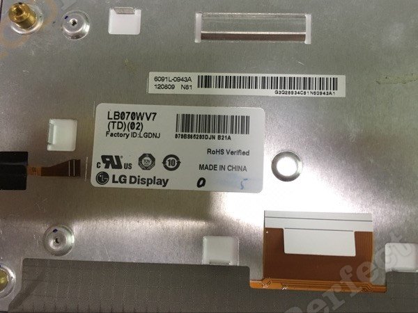 Original LB070WV7-TD02 LG Display Screen panel 7.0\" 800×480 LB070WV7-TD02 Display