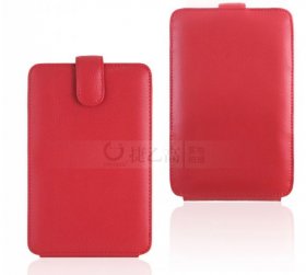 Red PU Leather Book Style Case Cover For Amazon Kindle 3