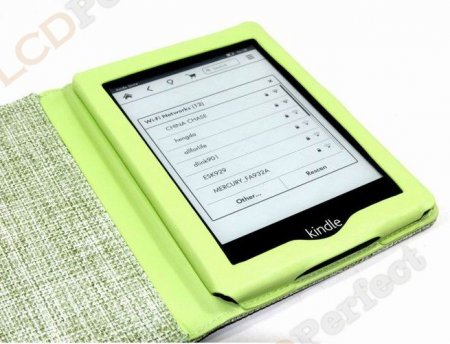 Green Leather Pastoral style Case Cover For Amazon Kindle 4/5 kindle Paperwhite