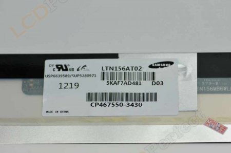 Original LTN156AT02-D03 SAMSUNG Screen Panel 15.6" 1366x768 LTN156AT02-D03 LCD Display