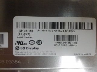 Original LM190E08-TLG4 LG Screen Panel 19\" 1280*1024 LM190E08-TLG4 LCD Display