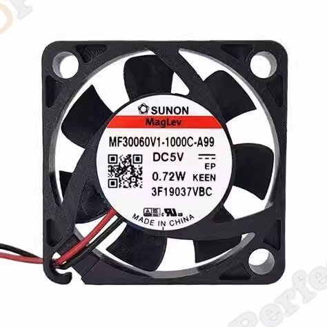 Original SUNON MF30060V1-1000C-A99 Cooling Fan DC 5V 0.72W 2-wires MF30060V1-1000C-A99 Fans