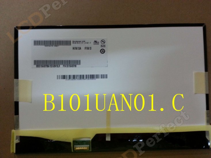 Original B101UAN01.C AUO Screen Panel 10.1\" 1920x1200 B101UAN01.C LCD Display