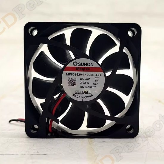 Original SUNON MF60152V1-1000C-A99 Cooling Fan DC 24V 2.02W 2-wires MF60152V1-1000C-A99 Fans