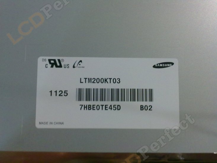 Original LTM200KT03 Samsung Screen Panel 20\" 1600*900 LTM200KT03 LCD Display