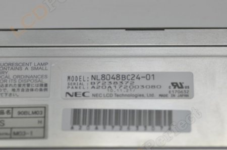 Original NL8048BC24-01 NEC Screen Panel 9" 800x480 NL8048BC24-01 LCD Display