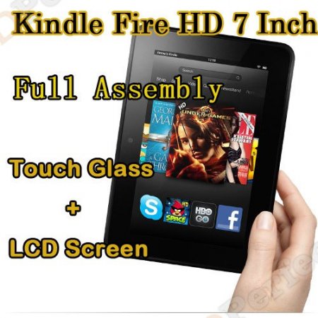 Replacement Touch Glass and LCD Screen Panel Full Assembly For Amazon Kindle Fire HD 7