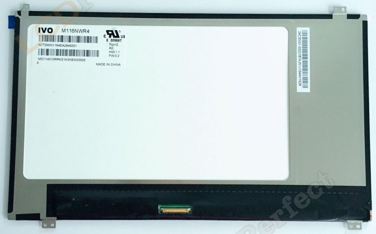 Original IVO 11.6-Inch M125NWF4 R0 LCD Display 1366×768 Industrial Screen