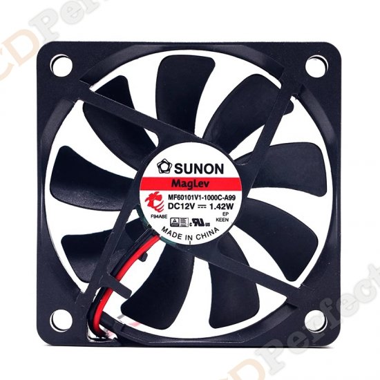 Original SUNON MF60101V1-1000C-A99 Cooling Fan DC 12V 1.42W 2-wires MF60101V1-1000C-A99 Fans