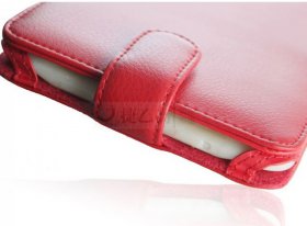 Red PU Leather Book Style Case Cover For Amazon Kindle 3
