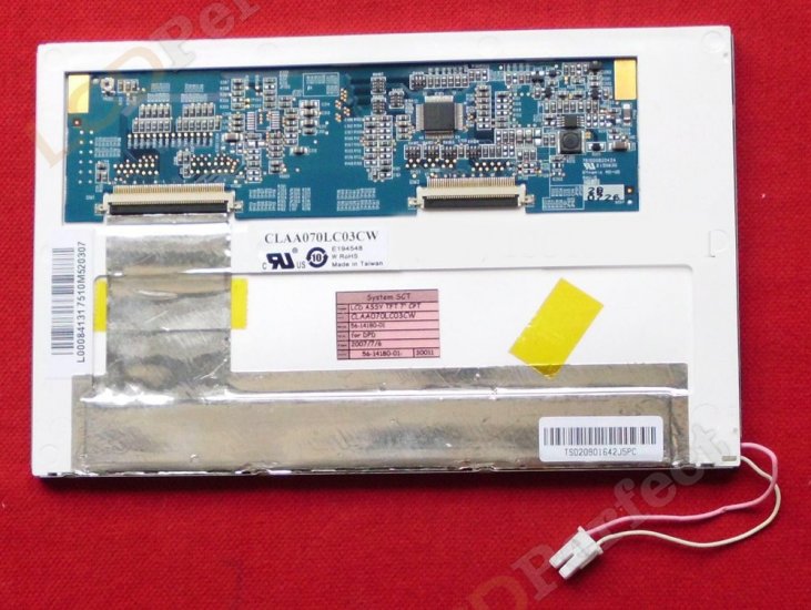Original CLAA070LC03CW CPT Screen Panel 7\" 800*480 CLAA070LC03CW LCD Display