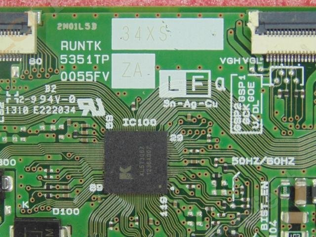 Original Replacement RUNTK 5351TP ZA ZZ Sharp 0055FV ZA ZZ Logic Board