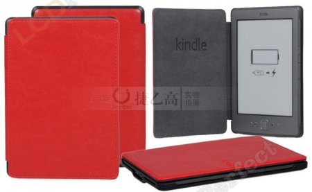 PU Leather Book Style Case Cover For Amazon Kindle 4/5