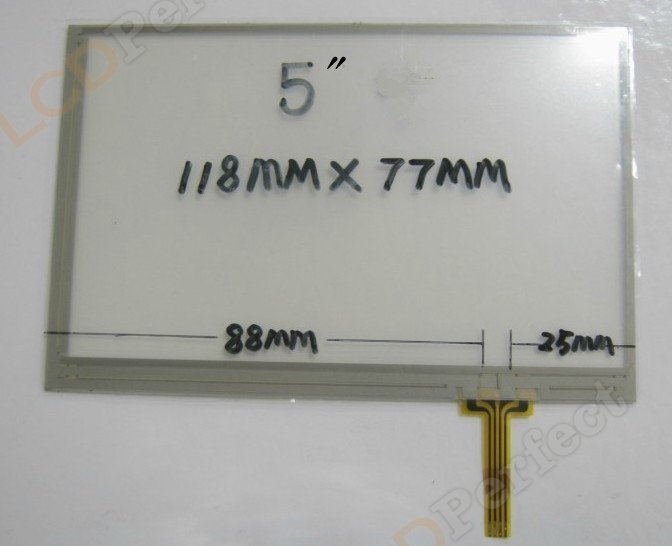 118mmx77mm Universal Touch Screen Panel 5 Inch Written Screen Panel for MP4 MP5 GPS Navigator Ainol V9000HDG