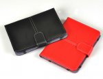 PU Leather Book Style Case Cover With Buckle For Amazon Kindle Touch