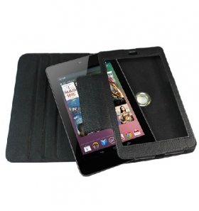 360 Degree Rotation PU Leather Stand Case Cover Holder For Google Nexus 7 Tablet