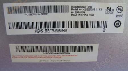 Original M200RW01 V0 AUO Screen Panel 20" 1600*900 M200RW01 V0 LCD Display