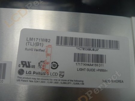 Original LG LM171W02-TLB2 Screen Panel 17.1" 1440x900 LM171W02-TLB2 LCD Display