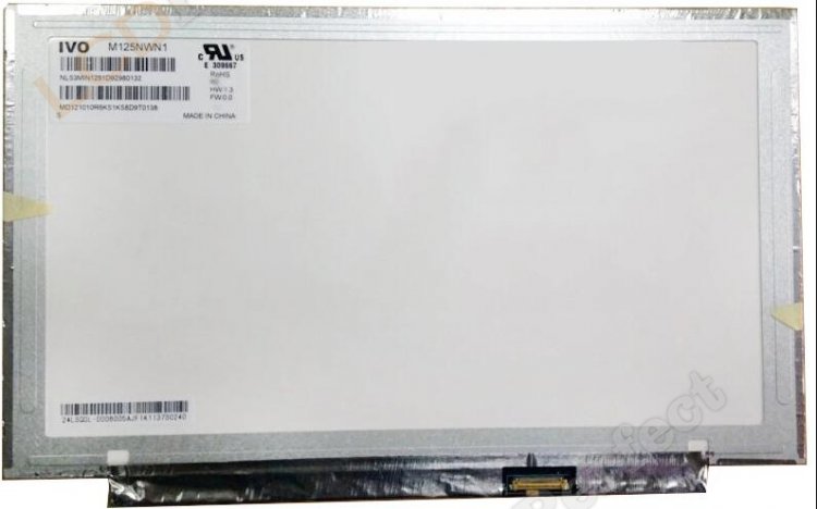 Orignal IVO 12.5-Inch M125NWN1 R2 LCD Display 1366×768 Industrial Screen