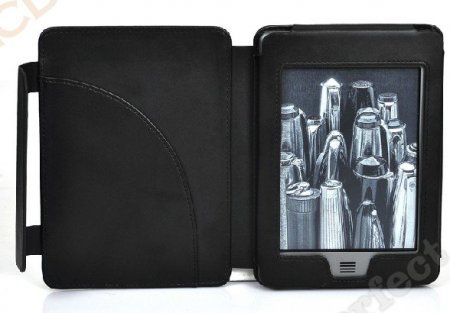 PU Leather Book Style Case Magnetic Clasp For Amazon Kindle Touch Kindle Paperwhite