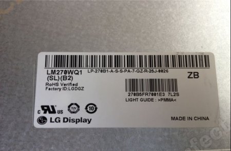 Original LM270WQ1-SLB2 LG Screen Panel 27" 2560*1440 LM270WQ1-SLB2 LCD Display