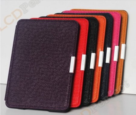 PU Leather Book Style Case Cover Magnetic Smart Buckle For Amazon kindle paperwhite