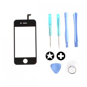 New Replacement LCD Touch Screen Panel Digitizer Black with Opening Tools for Apple iPhone 4