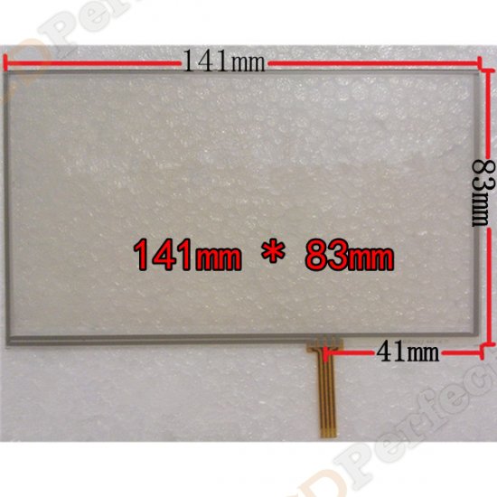 New 6 inch Touch Screen Panel 141x83mm for 6\" GPS Screen Panel MP4 MP5