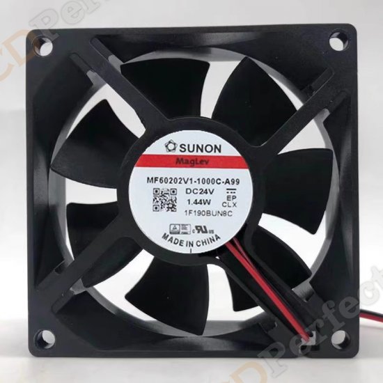 Original SUNON MF60202V1-1000C-A99 Cooling Fan DC 24V 1.44W 2-wires MF60202V1-1000C-A99 Fans