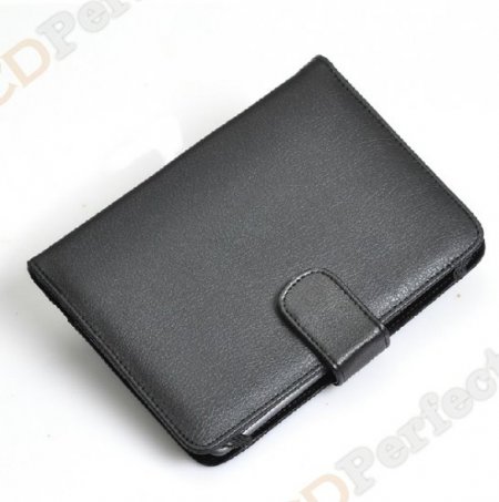 Black Leather Book Style Marware ATLAS Folio Case Cover For Amazon Kindle Touch