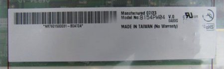 Original B154PW04 V0 AUO Screen Panel 15.4" 1440*900 B154PW04 V0 LCD Display