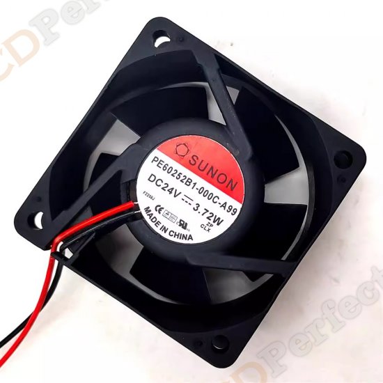 Original SUNON PE60252B1-000C-A99 Cooling Fan DC 24V 3.72W 2-wires PE60252B1-000C-A99 Fans