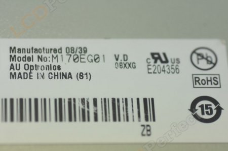 Original M170EG01 V0 AUO Screen Panel 17.0" 1280x1024 M170EG01 V0 LCD Display