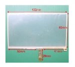 102mmx63mm Touch Screen Panel 4.3 Inch Touch Screen Panel for GPS MP4 MP5 Navigator