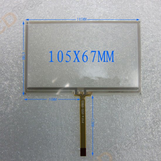 4.3 inch Touch Screen Panel Handwritten Touch Screen Panel 105mmx67mm for MP4 GPS avigraph