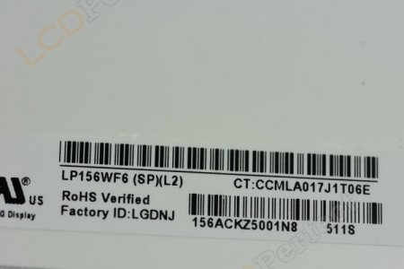 Original LP156WF6-SPL2 LG Screen Panel 15.6" 1920x1080 LP156WF6-SPL2 LCD Display