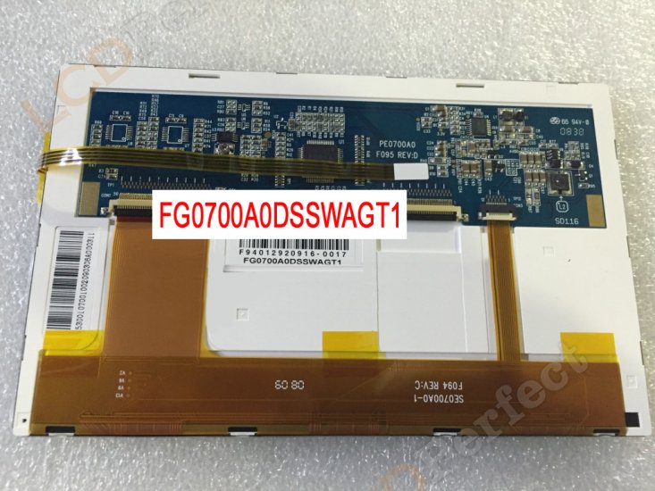 Original FG0700A0DSSWAGT1 Data Image Screen Panel 7 800*480 FG0700A0DSSWAGT1 LCD Display