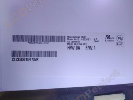 Original B140EW01 V3 AUO Screen Panel 14" 1280*768 B140EW01 V3 LCD Display