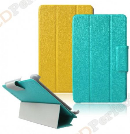 Smart 3 Fold Stand PU Leather Folio Slim Cover Case With Sleep/Wake Function For Google Nexus7 Tablet